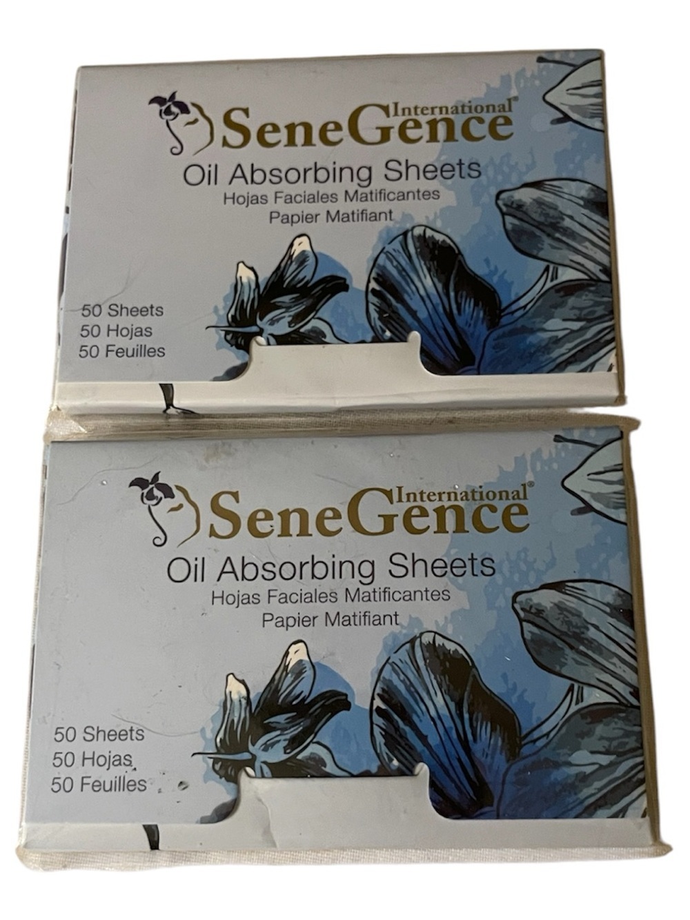100 sheets 2 packs SeneGence NEW and sealed oil absorbing wipes!